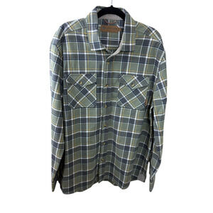 Levitate NEW Olive Cape Plaid Flannel Shirt Shacket Size XXL 2XL Outdoors